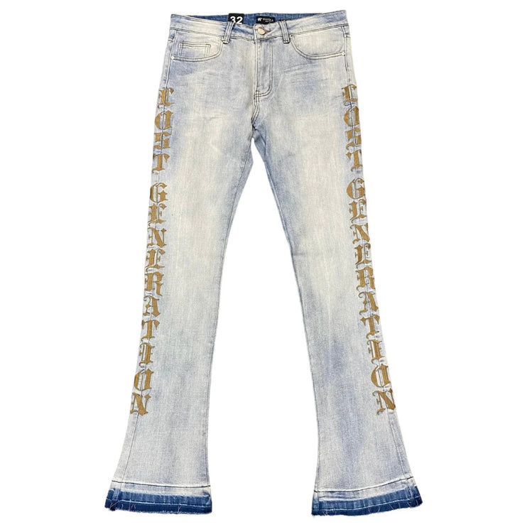 WAIMEA STACKED FIT JEANS ‘BLEACH WASH’