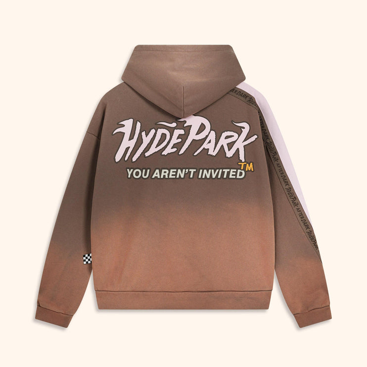 HYDE PARK RACE TO THE TOP HOODIE ‘BROWN’