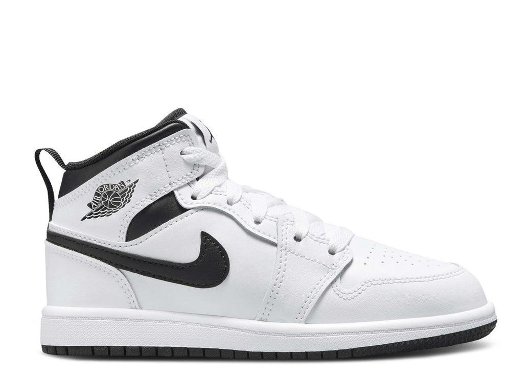 AIR JORDAN 1 MID PS 'WHITE BLACK'