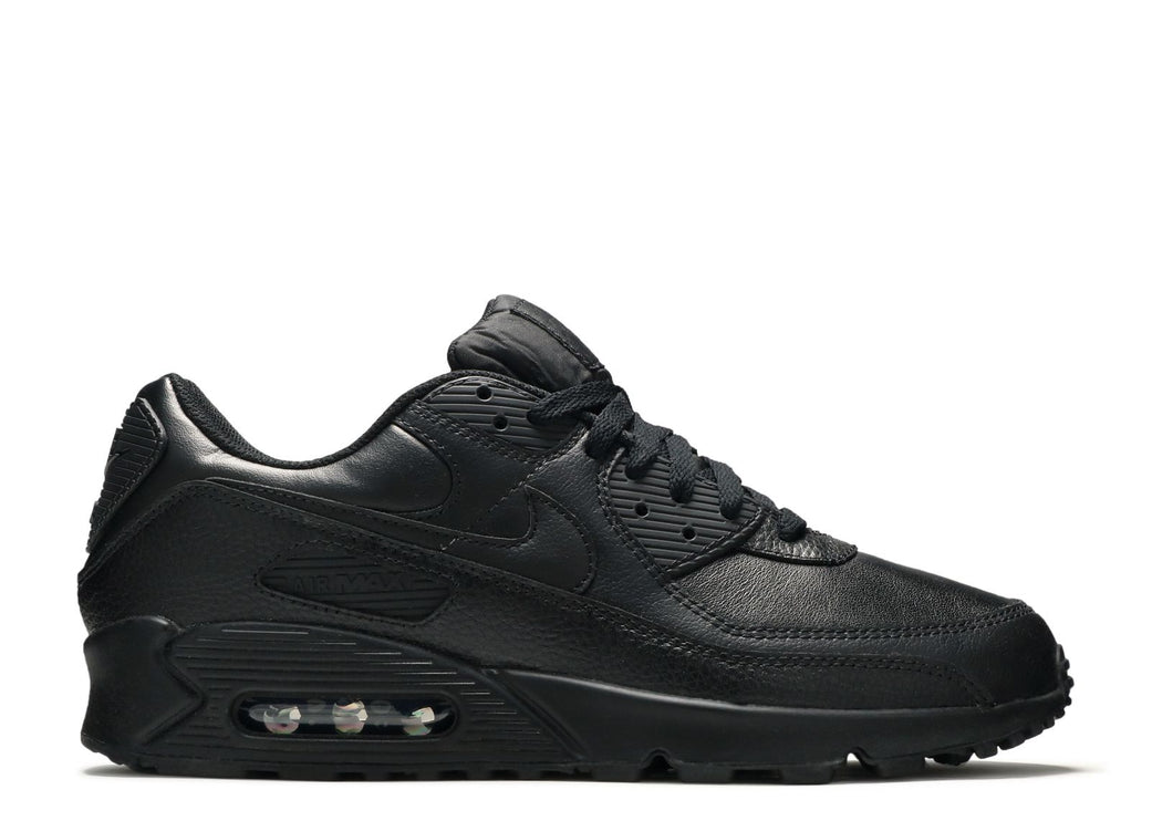 NIKE AIR MAX 90 LEATHER 'TRIPLE BLACK'