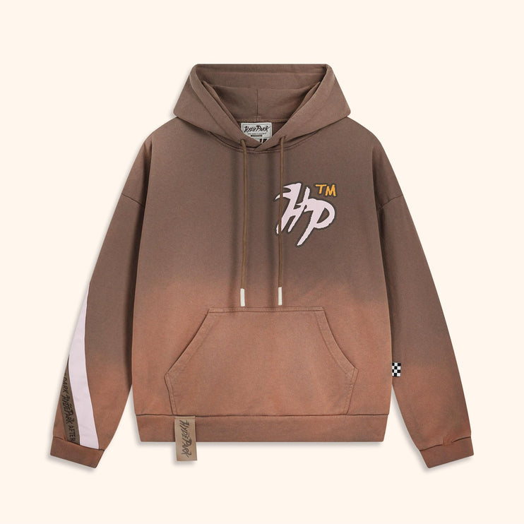 HYDE PARK RACE TO THE TOP HOODIE ‘BROWN’