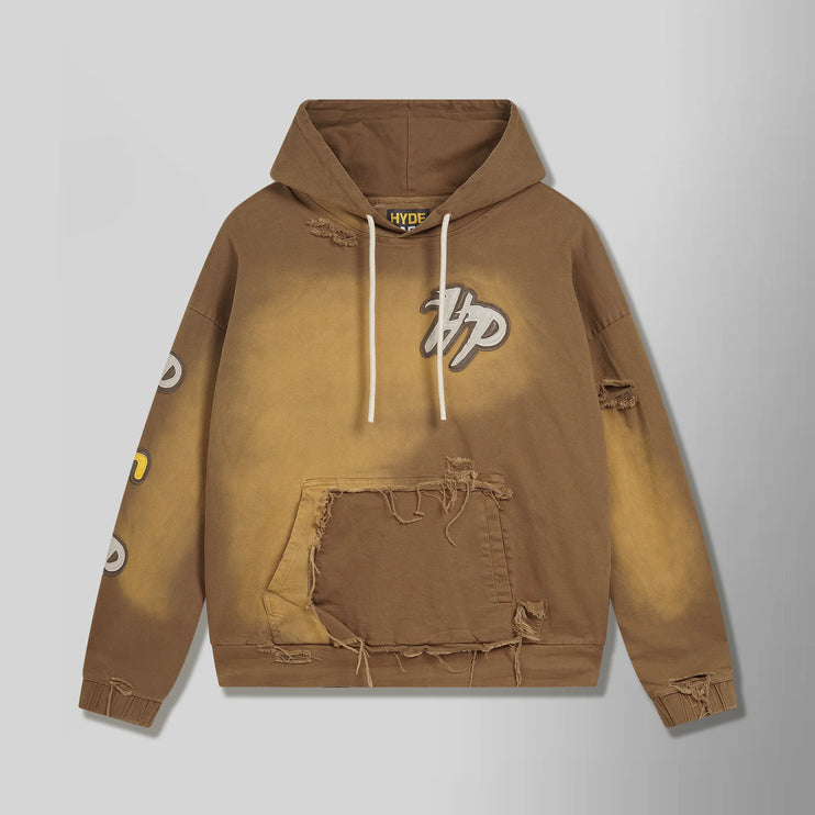 HYDE PARK WORK WEAR DISTRESSED HOODIE ‘CANYON’