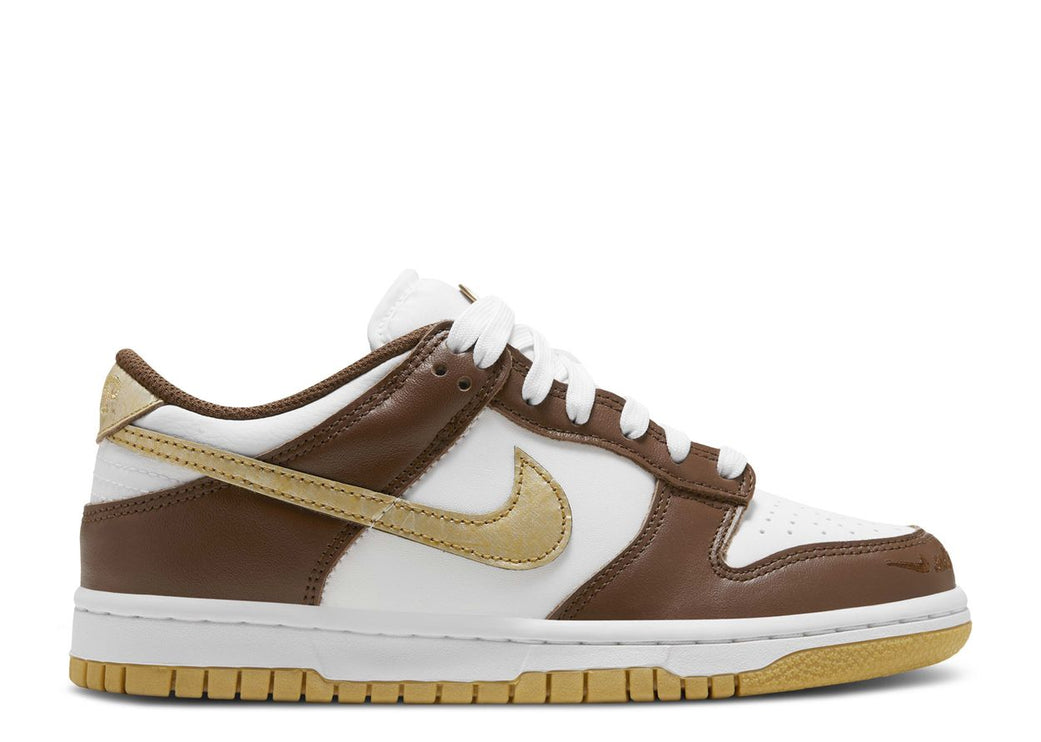 NIKE DUNK LOW GS 'CACAO WOW METALLIC GOLD