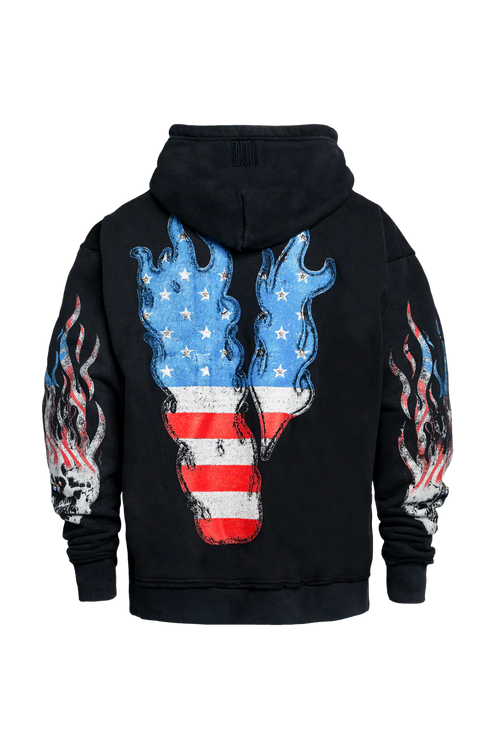 VLONE FLAG ZIP UP HOODIE