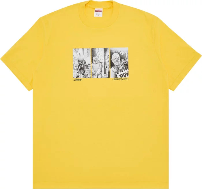 SUPREME MISTER CARTOON POW TEE ‘YELLOW'