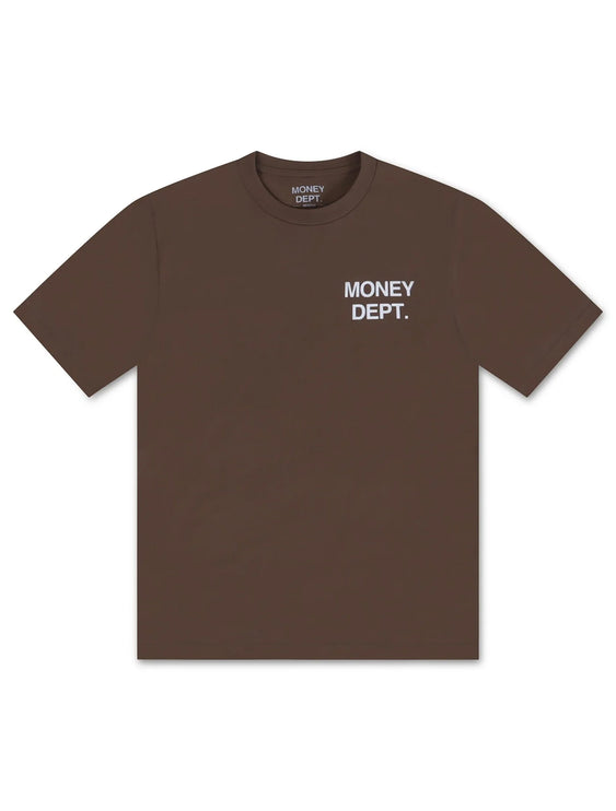 Money Dept. Los Angeles Heavyweight Tee - Brown/White