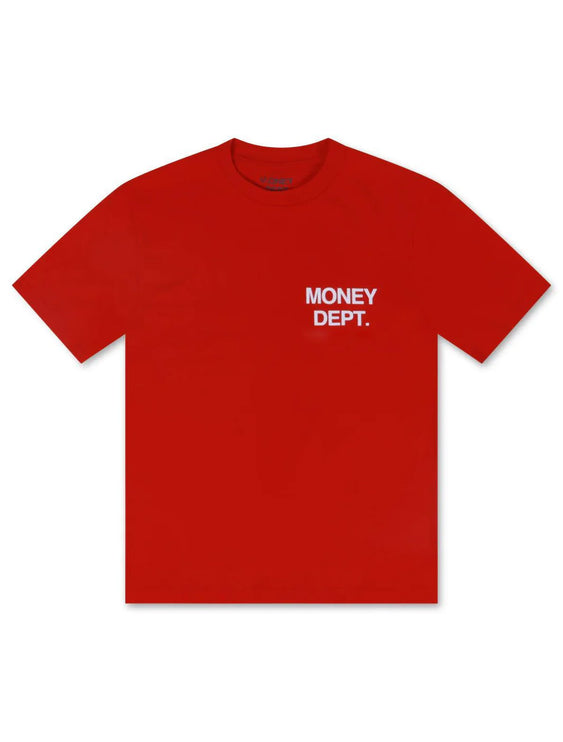 Money Dept. Los Angeles Heavyweight Tee - Red/White