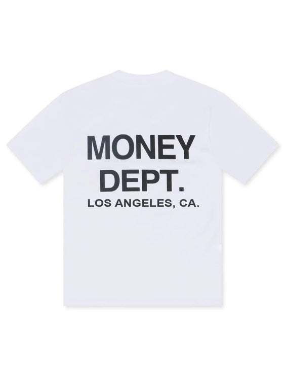 Money Dept. Los Angeles Heavyweight Tee - White/Black