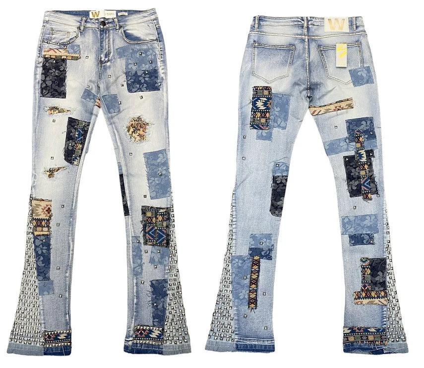 WAIMEA STACKED FIT JEANS ‘PATCH’