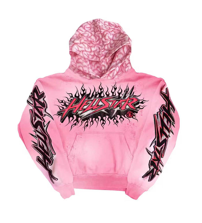 HELLSTAR BRAINWASHED HOODIE PINK